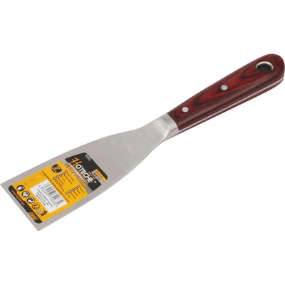 Špachtľa nerezová 4"/100mm drevená rukoväť HOTECHE (424114)