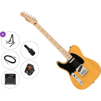 Squier Affinity Series Telecaster LH MN BPG Premium SET Butterscotch Blonde Електрическа китара