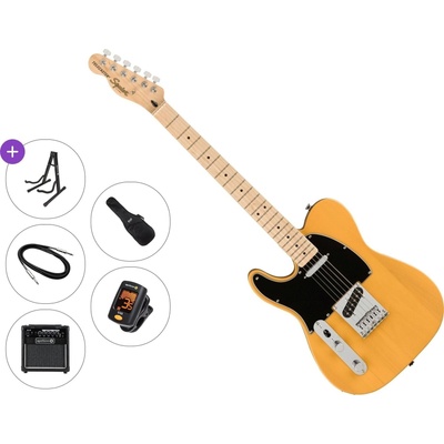 Squier Affinity Series Telecaster LH MN BPG Premium SET Butterscotch Blonde Електрическа китара