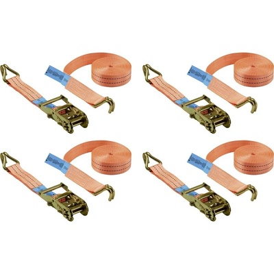 TOOLCRAFT TO-10283838 Přivazovací únosnost napřímo (LC)=1000 daN (d x š) 6 m x 38 mm přezka se zubatým páskem EN 12195-2