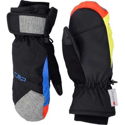 CMP Детски ръкавици Cmp Kid's Twill Ski Mitten Gloves - Nero / Royal / Limeade - размер 6 (EU) (202-6688-0315)