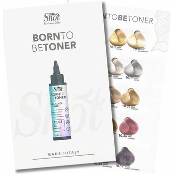 Shot Born To Be Toner Color Chart vzorkovník k tonerom KLASIK 10 výšky odtieňov