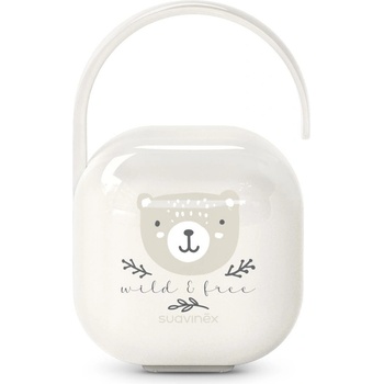 Suavinex Wild & Free Soother Holder кутийка за биберон Beige