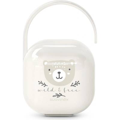 Suavinex Wild & Free Soother Holder кутийка за биберон Beige