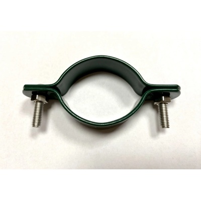 Šroubek s.r.o. Objímka pro sloupek, průběžná, průměr 48 mm, PVC zelená