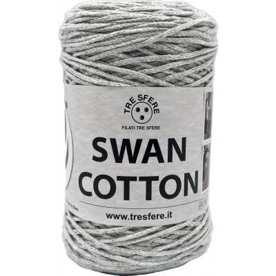Příze šňůrková Swan Cotton světlá šedá
