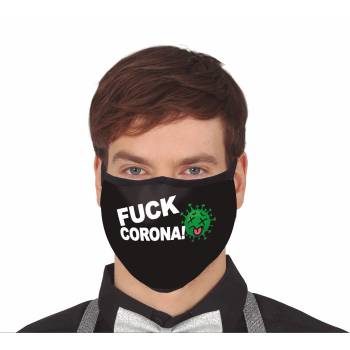 Image 1 of Guirca Защитна маска с надпис Fuck Corona