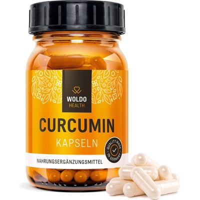 WoldoHealth Kurkumin s piperinem 120 kapslí