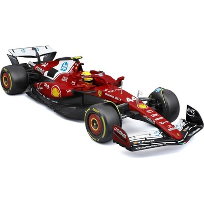Bburago Formula 1 Ferrari SF-25 2025 s helmou 44 Lewis Hamilton 1:18