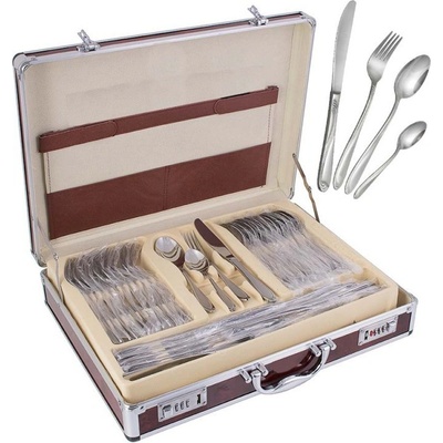 Edel Hoff SET PŘÍBORŮ 72 ks V KUFRU EH 8142 NEREZ 2MM