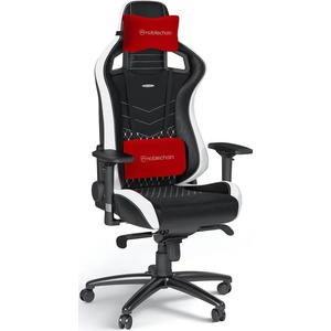 Noblechairs EPIC Real Leather black/white/red NBL-RL-EPC-001