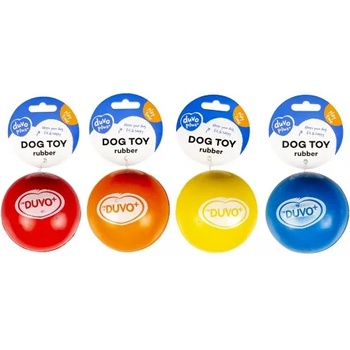 Duvoplus Rubber bouncy ball mix - играчка за куче подскачаща топка, 6, 5 см, 1 брой, Белгия - 10154