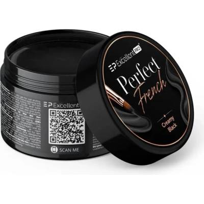 Excellent PRO Perfect French Creamy Black – gel pro francouzskou manikúru a zdobení 4g