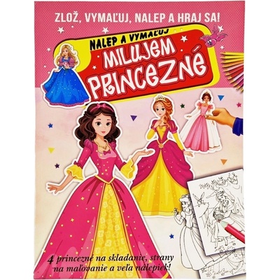 Milujem princezné nalep a vymaľuj