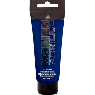 Maimeri Acrilico АКРИЛНА боя Phthalo Turquoise 431 75 ml 1 бр (M0916431)