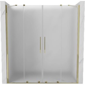 Mexen Velar Duo плъзгащи се душ врати 180 cm, мат, златни - 871-180-000-32-50 (871-180-000-32-50)