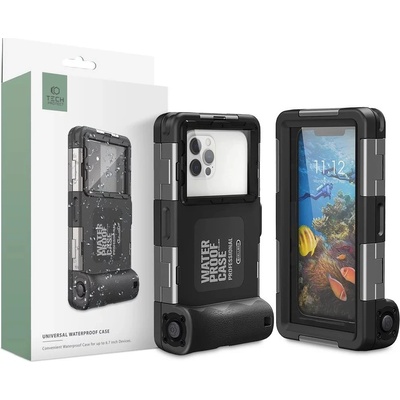 Pouzdro TECH-PROTECT IPX8 DIVING WATERPROOF CASE černé – Zbozi.Blesk.cz