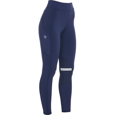 Equestro Legíny jezdecké Kao Light s gripem dámské navy white