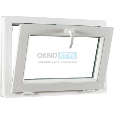 OKNOSTYL.cz plastové okno sklopné REHAU 750 x 550 cm Bílá