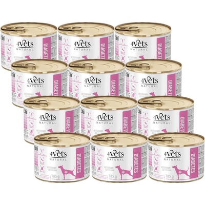 4Vets Dog Diabetes 12 x 185 g