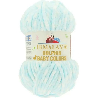 Himalaya Příze Dolphin baby colors 80425 modro-bílá