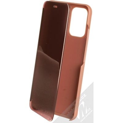 Pouzdro 1Mcz Clear View Xiaomi Redmi Note 10, Redmi Note 10S, Poco M5s růžové