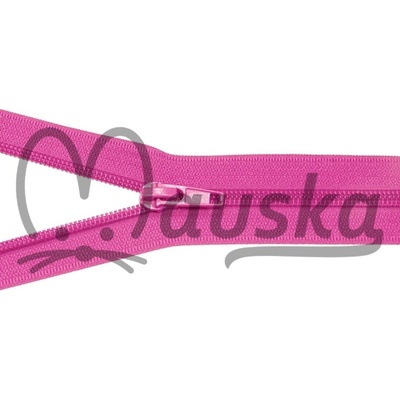 Zip spirálový bundový 5mm dělitelný délka 50 cm - MALINOVÁ RŮŽOVÁ/LILA – Zboží Dáma