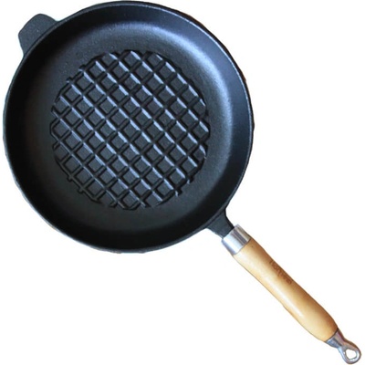 Home Cook liatinová panvica na grilovanie a pečenie mriežkovaná 24 cm BBQ