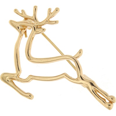 Biju vánoční brož letící sob zlatá 9001739