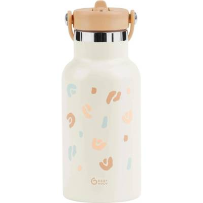 Babymoov Детска термо бутилка със сламка Babymoov - Little Explorer, 350 ml, Beige (A005010)