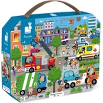 Janod Детски пъзел в куфарче Janod - Град, 36 части (J02644) - baby