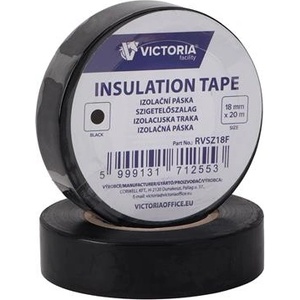 VICTORIA Изолационна лента, 18 mm x 20 m, VICTORIA FACILITY, черна