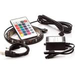 OPTY LED лента 2 бр. , 2x 30 см, за USB, 9 диода, дистанционно управление, 16 цвята, самозалепващи LED ленти (30DTM)