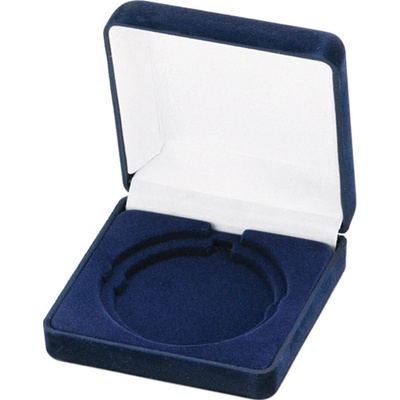 Krabička na medaili 6-7 cm MODRÝ SAMET