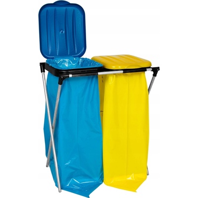 Stojan a rošt na vrecia na triedený plast GSG24 120 l viacfarebný