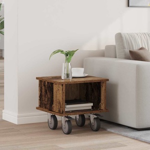 vidaXL ТВ стойка 37 x 35 x 35 см Старо дърво Инженерна дървесина (891054)