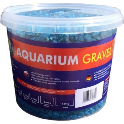 AQUA NOVA Akvarijní štěrk fluo modrý 5kg/3l