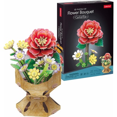 CUBICFUN 3D puzzle Kytice kamélie 109 ks – Zbozi.Blesk.cz