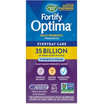 Nature's Way Fortify Optima® Daily Probiotic + Prebiotic | 35 Billion Live Cultures [60 капсули]