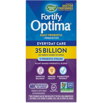 Nature's Way Fortify Optima® Daily Probiotic + Prebiotic | 35 Billion Live Cultures [60 капсули]