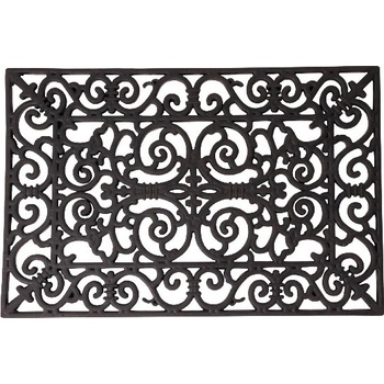 ESSCHERT DESIGN BEST FOR BOOTS obdelníková s ornamenty černá 70 x 45 cm