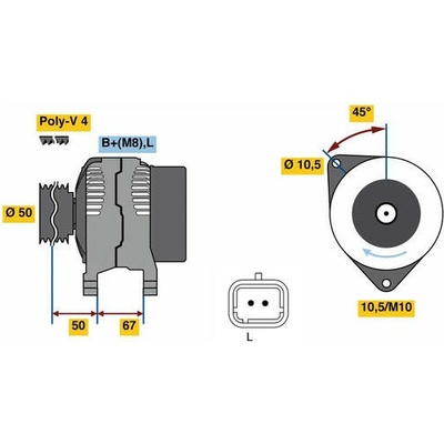 generátor BOSCH 0 986 080 720