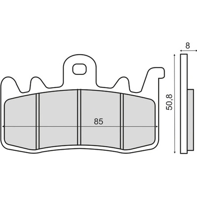 Brzdové destičky RMS 225103193 sintered