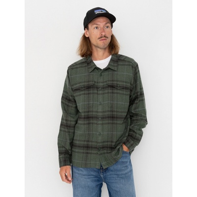 Patagonia Fjord Flannel (dissolve treeline green)