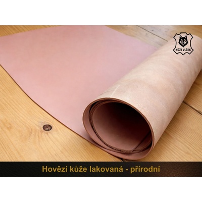 Hovězí kůže přírodní 3,5-4 mm - lakovaná Plocha kůže: 138 dm², Velikost: Celá kůže