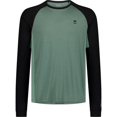 Mons Royale Tarn Merino Long Sleeve Cypress/Black/Thyme