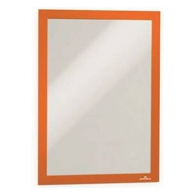 Informačný panel, A4, samolepiaca zadná strana, DURABLE "DURAFRAME®", oranžový