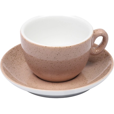 SABBIA ružová šálka s podšálkou na CAPPUCCINO 170 ml