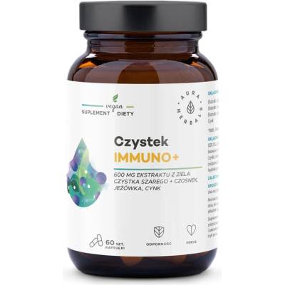 Aura Herbals Имуно + (билкова формула + цинк) 60 капсули | Aura Herbals (613284 AH)