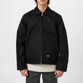 Image 1 of Dickies Яке Dickies Men's Eisenhower Water Resistant Wind Resistant Long Sleeve Harrington Jacket - Black BLK1